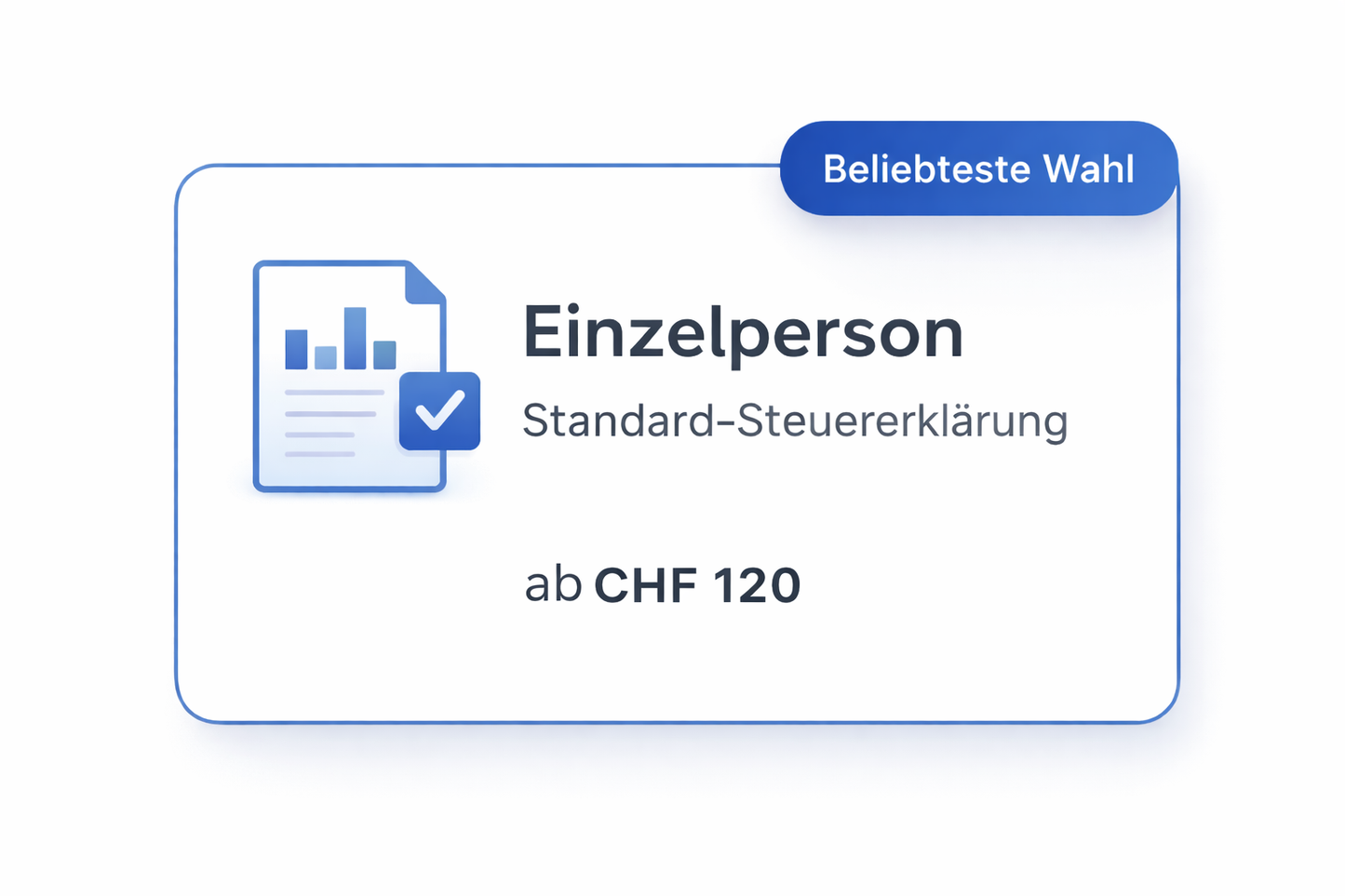 Steuererklärung ausfüllen lassen - Einzelperson