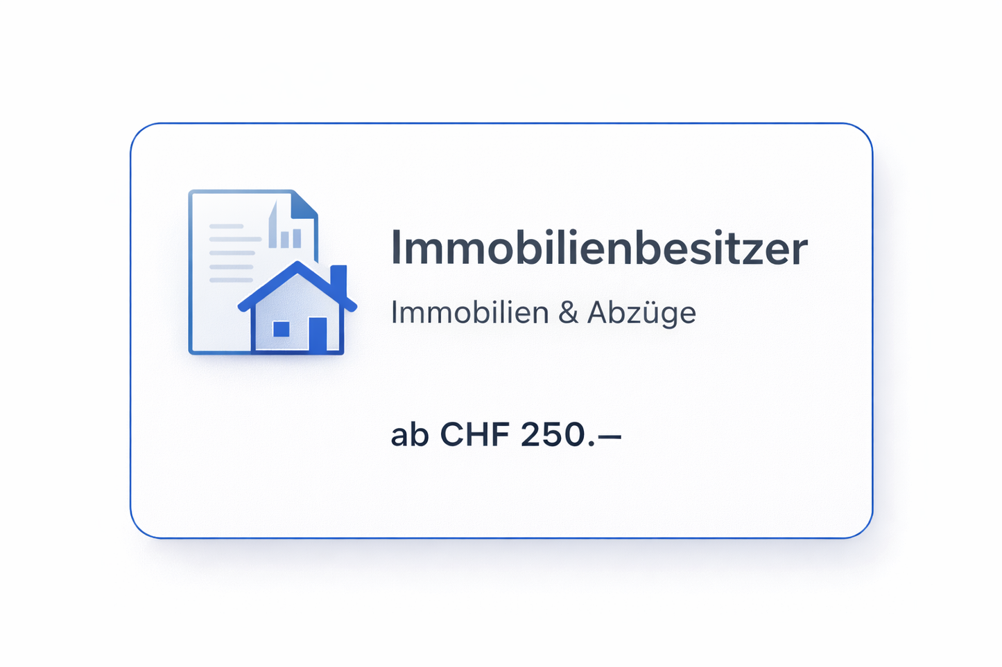 Steuererklärung ausfüllen lassen - Eigenheimbesitzer
